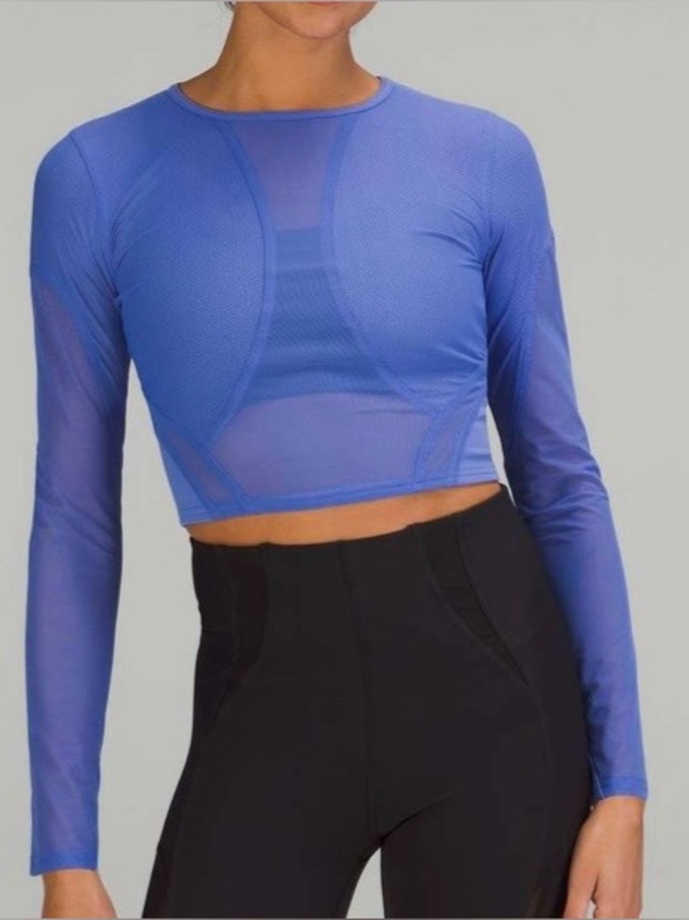 Lululemon Mesh Panelled Training Long Sleeve – Wild Indigo